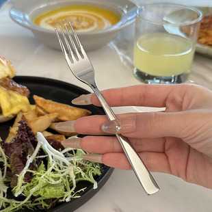 气质老板娘吃水果用的叉子！1810品级不锈钢水果叉蛋糕叉子小叉子
