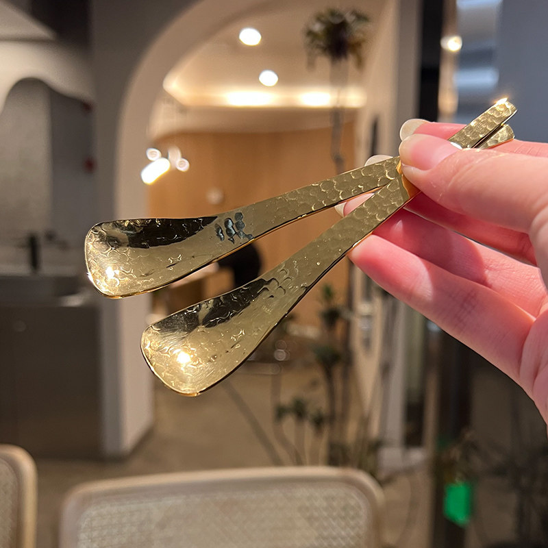 【老板娘自留款漂亮】日式304不锈钢锤纹设计咖啡勺雪糕冰淇淋,餐饮具,咖啡勺,淘宝优惠券,粉丝福利购,淘宝优惠卷