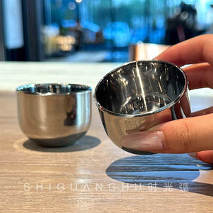 316不锈钢单层加厚水杯 中式 烧烤烤肉店白酒杯茶杯饮料杯餐饮杯子