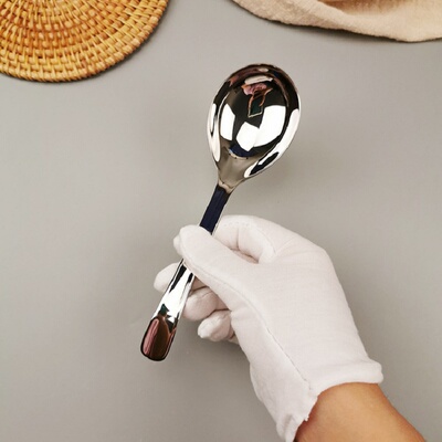 勺子316不锈钢深头喝豆浆大口