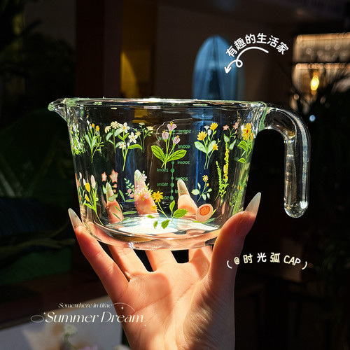 春日野趣高硼硅耐热玻璃量杯