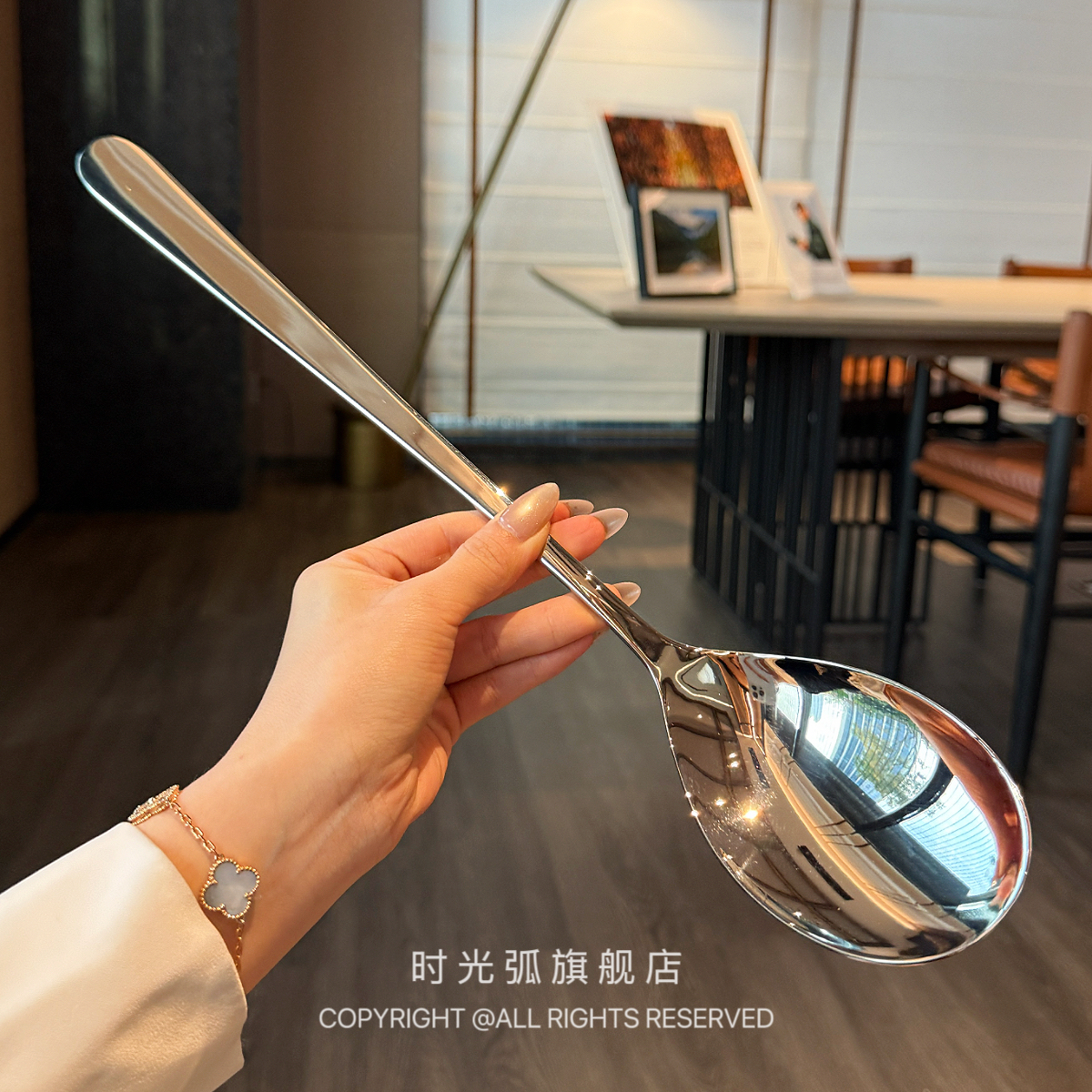 【初德国】五星酒店用 分菜更自助餐分餐勺超长柄大号沙拉搅拌勺