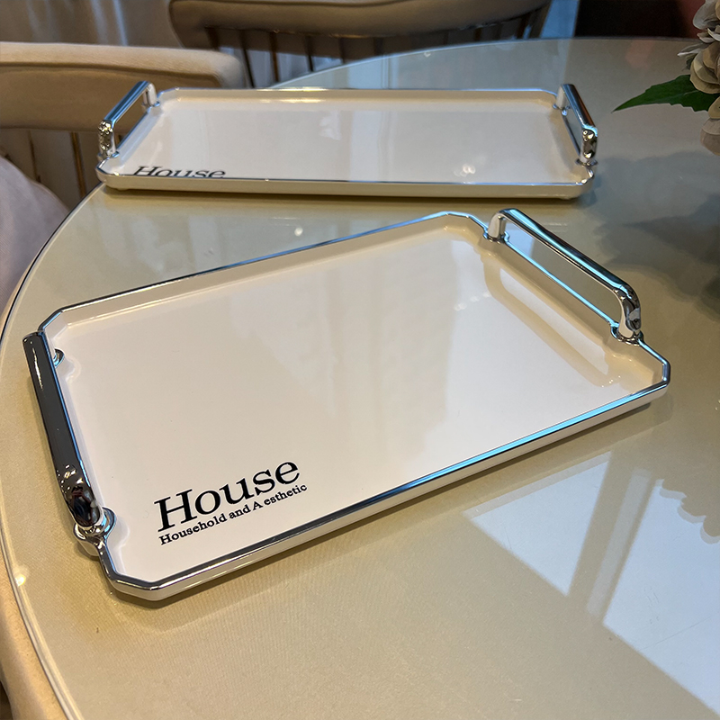 【老板娘家里自用轻奢款】茶盘家用客厅茶几长方形托盘放茶杯杯子