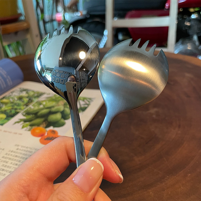 *老板娘自留款漂亮*出口原单18/10不锈钢叉勺一体西餐叉勺西瓜,餐饮具,西餐餐叉,淘宝优惠券,粉丝福利购,淘宝优惠卷