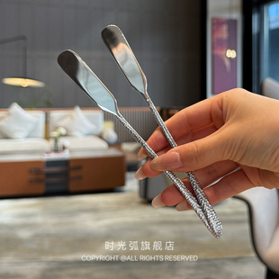 又是搅拌棒又是抹酱刀!316不锈钢黄油刀果酱刀馄饨饺子馅料勺