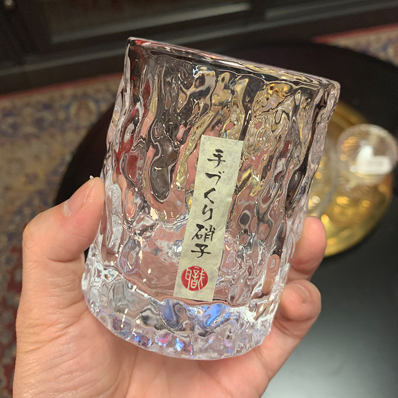 收藏级别！出日本！日式锤纹洋酒杯威士忌酒杯家用创意高颜值杯子