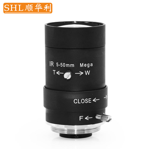 SHL/顺华利 工业相机镜头手动光圈 1/3靶面CS口 高清5-50mm变焦监
