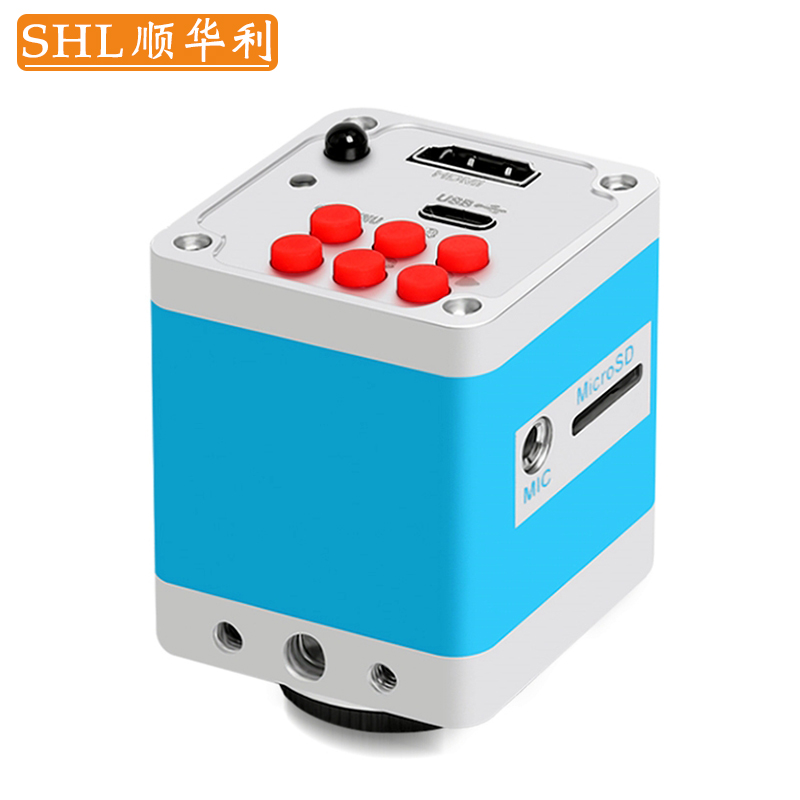 SHL/顺华利 机器视觉HDMI//Tpcy-c接口高清4K工业相机三目显微镜电子目镜CCD摄像头拍照录像测量MIC录音直播