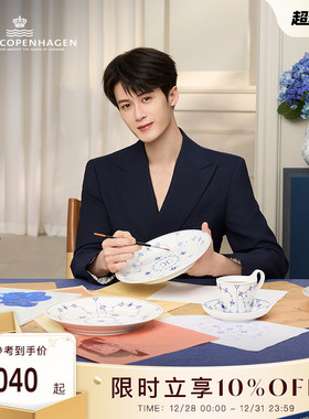[檀健次共创]RoyalCopenhagen皇家哥本哈根手绘限定礼盒餐具套装