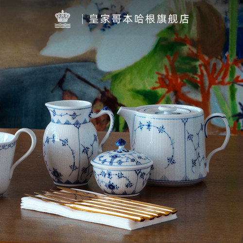 皇家哥本哈根手绘糖罐咖啡器具