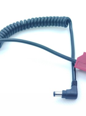 D-TAP BMCC BMPC 4K摄像机供电线B型口转DC2.5弹簧线监视器电源线