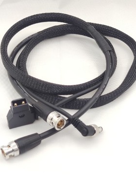 B口转DC带锁Sam HD702， 阿童木电源线加奈美SDI视频线 二合一