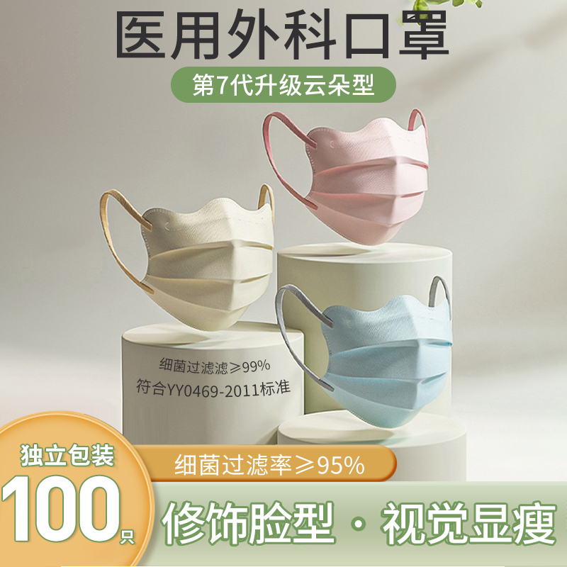 医用外科口罩一次性女款高颜值透