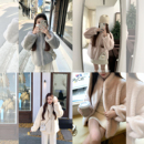 本期b入 节 三色环保皮草外套女自带围巾 冰雪季 COOLLINE林子熙