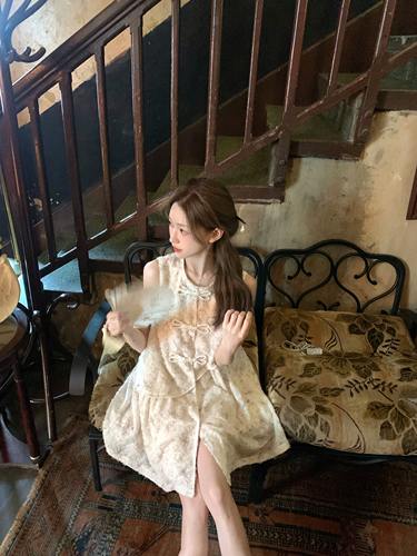 林子熙新中式盘扣设计感连衣裙