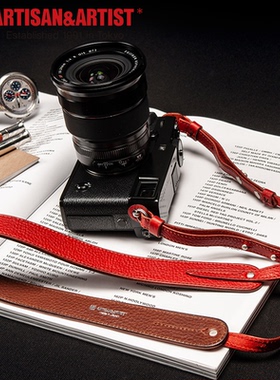 AA工匠艺人ARTISAN&ARTIST快拆复古皮革经久耐用真皮加宽相机背带可调节长度斜跨肩带适用徕富士尼康索尼日字