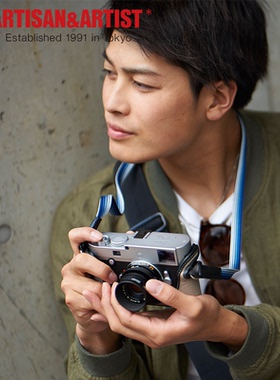 AA工匠艺人ARTISAN&ARTIST真丝拼色蚕丝高端手工扁平缎面编织相机背带肩带适用徕卡M10M11Q3富士X100VI圆扣