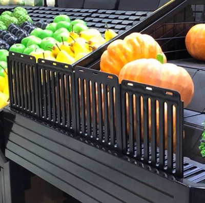 永辉款超市小护栏生鲜堆头围栏蔬菜隔断水果l型挡板果蔬货架隔板