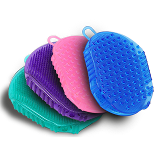 双面美体刷五行经络刷精油刷按摩刷手套式刷腰腹美容魔蝎刷软刷