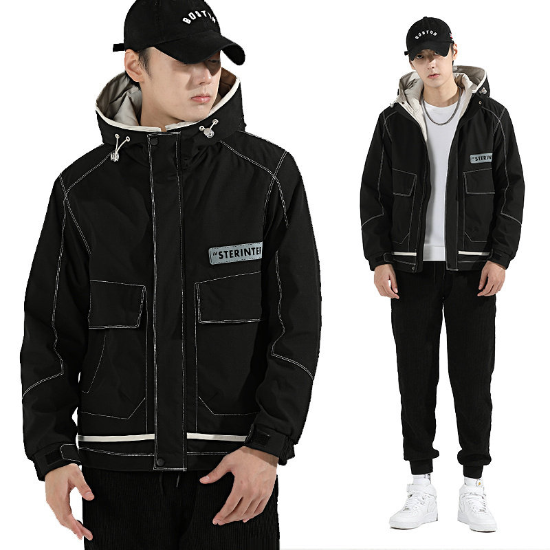羽绒棉服男士外套冬季2025新款韩版工装加厚秋冬装棉袄子棉衣潮牌
