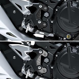 Z400升高脚踏码改装适用川崎摩托车Ninja忍者400前搁脚增高转接座