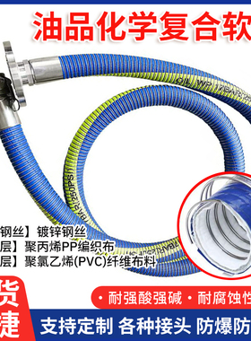 定制船舶港口装柴油输油复合软管导静电内钢丝船对船过驳GGP油管