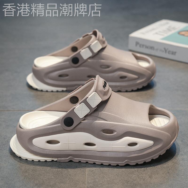 潮牌厚底外穿运动轮胎底拖鞋男2026夏季新款踩屎感增高涉水凉拖鞋