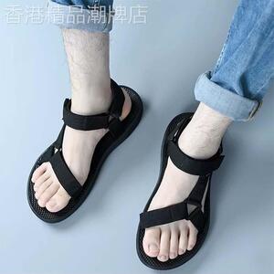 香港代购2026新款夏网红凉鞋男潮流韩版百搭情侣休闲男士沙滩拖鞋