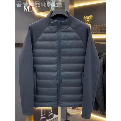高端轻薄羽绒服男士外套秋冬季2025新款加厚保暖立领休闲夹克男款