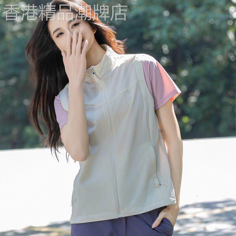 无袖立领透气马甲外套女夏季新款外穿夹克背心户外登山防晒马夹