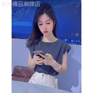 今年流行漂亮上衣女夏季新款爆款减龄设计感镂空百搭短袖t恤小衫