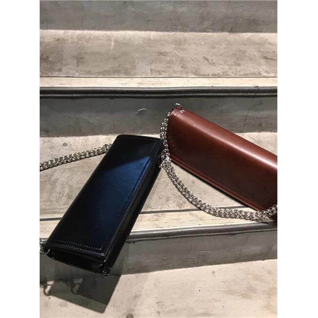 欧美时尚新款手袋，覆古斜肩女式手袋，长方形气质，休闲纯色手袋