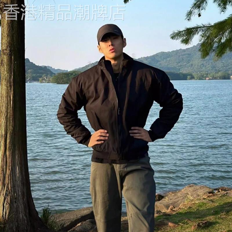 高端2026春季男美式教练夹克高级感立领工装飞行员棒球服短款外套