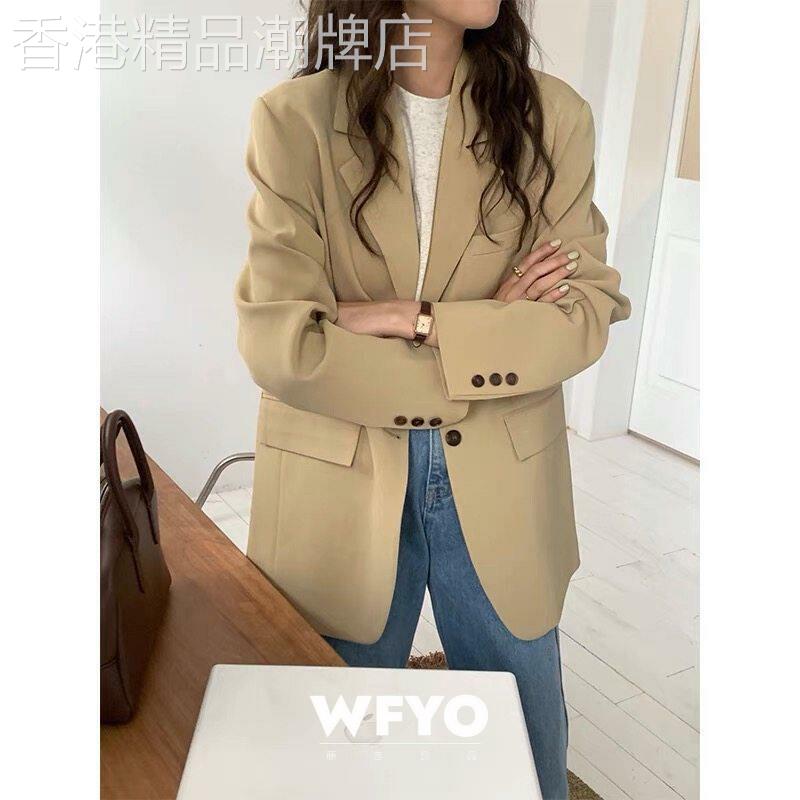 WFYO/2026春秋新款韩版小西装宽松显瘦长袖休闲西服女士外套气质