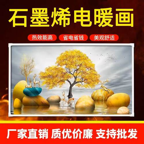 石墨烯壁挂取暖器碳晶电热墙板画