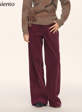 【明星同款】me siento 宽松百搭复古直筒休闲长裤