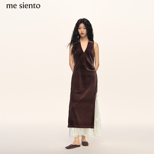 mesiento25AW丝绒连衣裙
