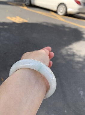 55-14-8缅甸纯天然A货翡翠细腻飘花证书940保真