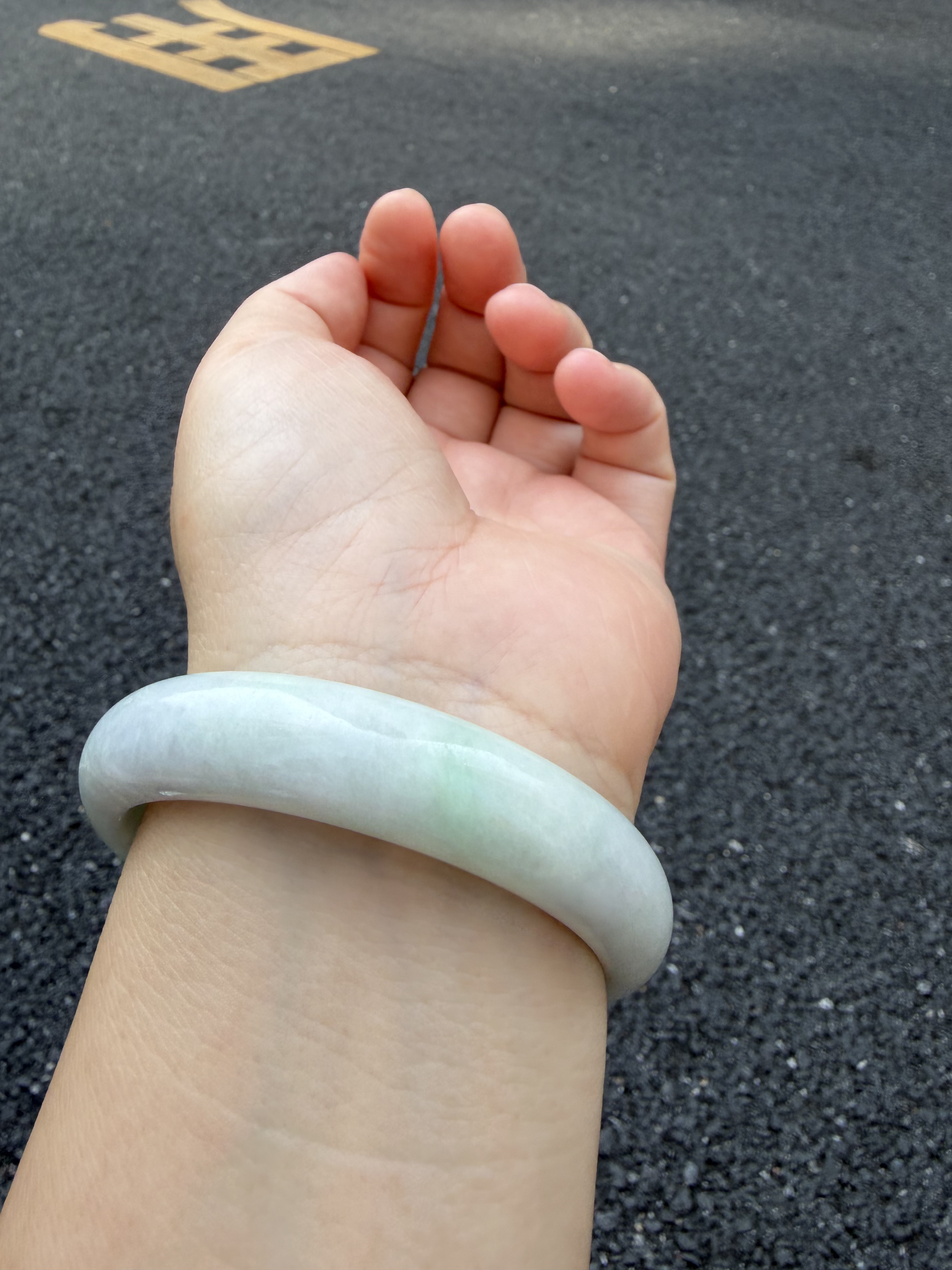 56-13-8缅甸纯天然A货翡翠淡绿色证书570天然保真