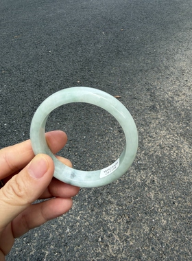 52-11.8-7缅甸纯天然A货翡翠淡绿飘花证书178天然完美保真