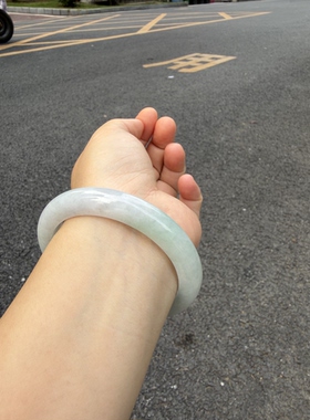 60-10-9缅甸纯天然A货翡翠淡春彩证书034天然保真