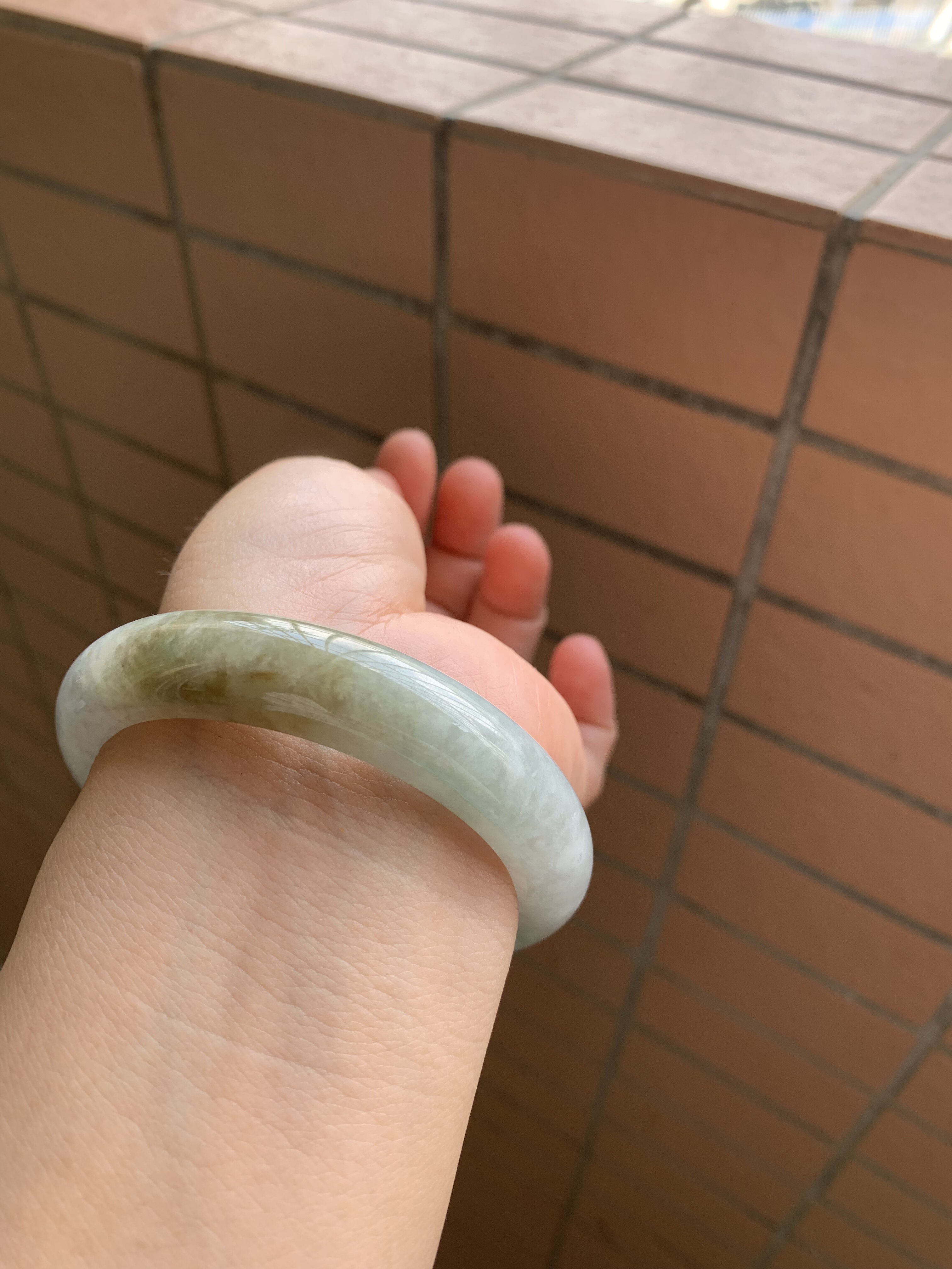 57.5-13-8.8缅甸纯天然A货翡翠冰种半山水秋香证书1016-297完美