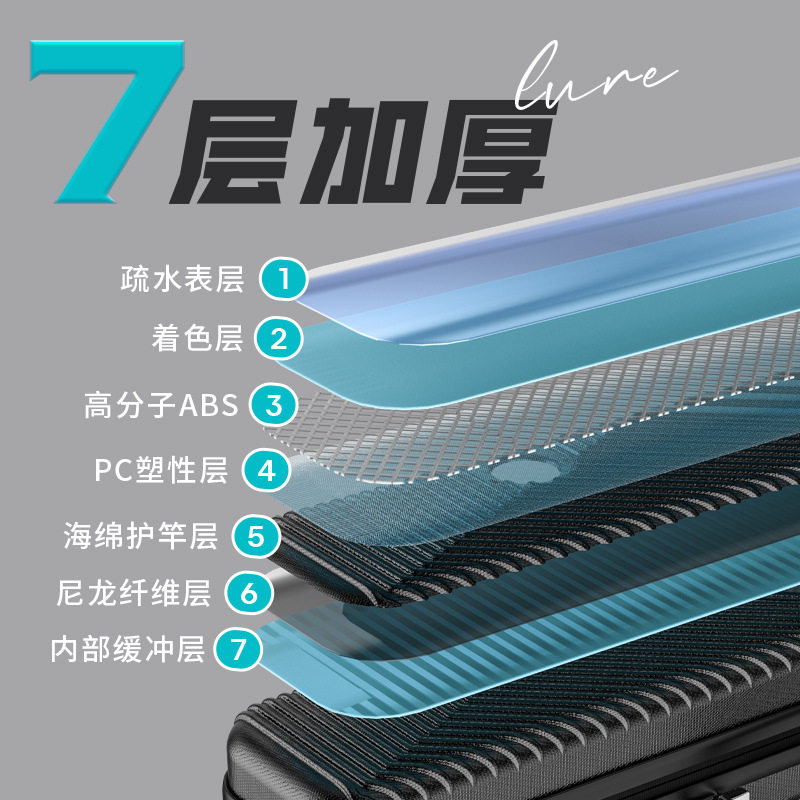 硬壳鱼竿包轻便型鱼具包