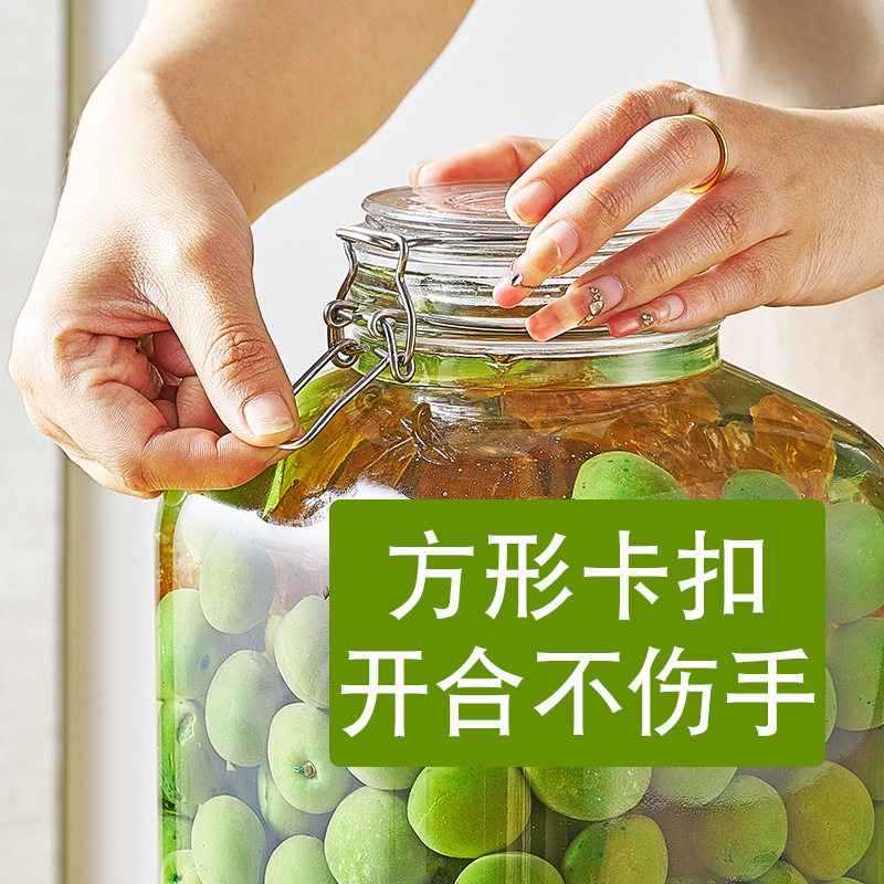 代发卡扣泡酒玻璃瓶带酒
