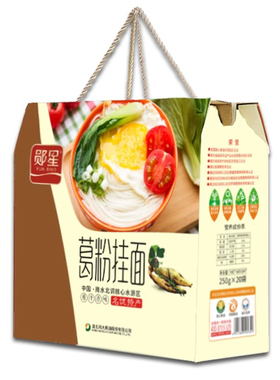郧西葛粉面郧星葛粉挂面礼盒装十堰特产葛根粉面条杂粮代餐主食面