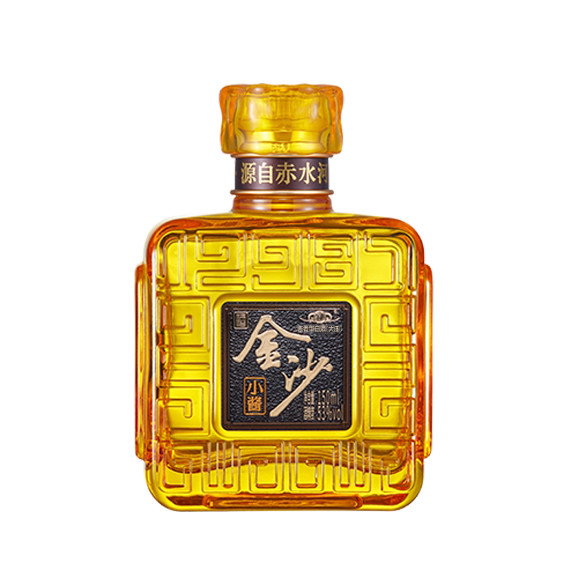 金沙回沙酒小瓶酱酒53度150ml光瓶酒白酒酱香型官方旗舰店 单瓶