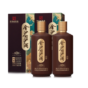 金沙回沙酒 53度回源500mL*2瓶 贵州大曲酱香型白酒 送礼收藏
