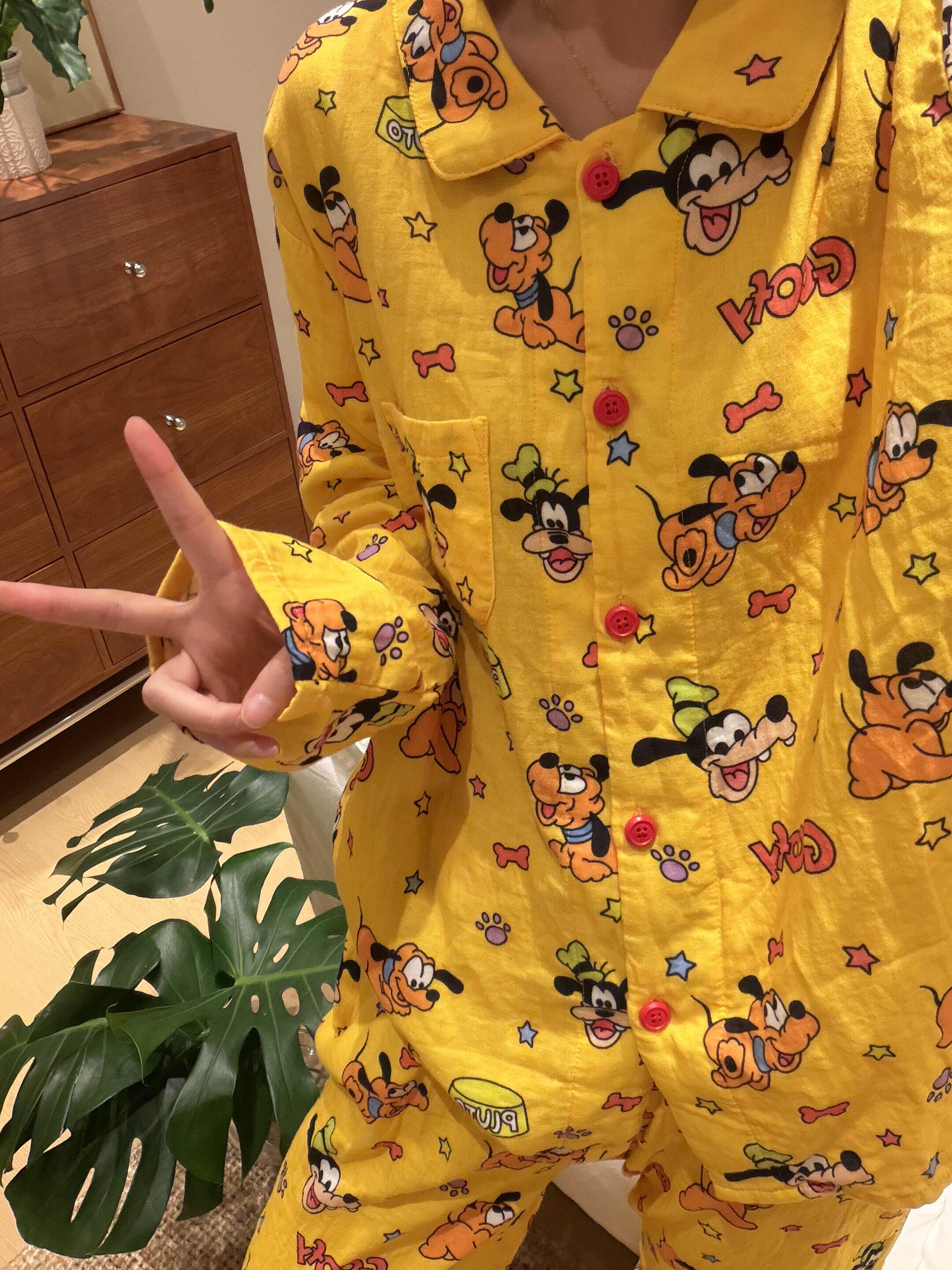 Qadınlar üçün nazik uzunqol pambıq yay pijama dəsti
