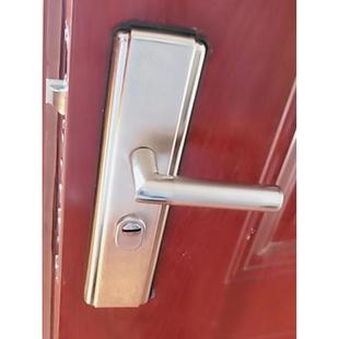 不锈钢防盗门锁套装木门把手面板家用通用型锁具锁芯大铁门锁手柄