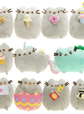 Pusheen cat 胖吉猫 饼干猫 甜圈猫毛绒玩具公仔玩偶节日礼物礼品